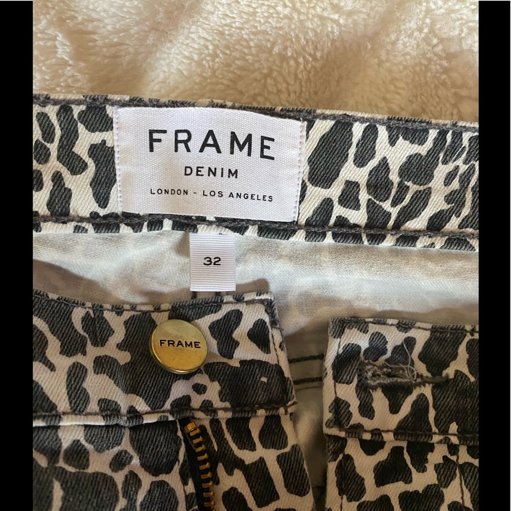 Zebra print FRAME Jeans
